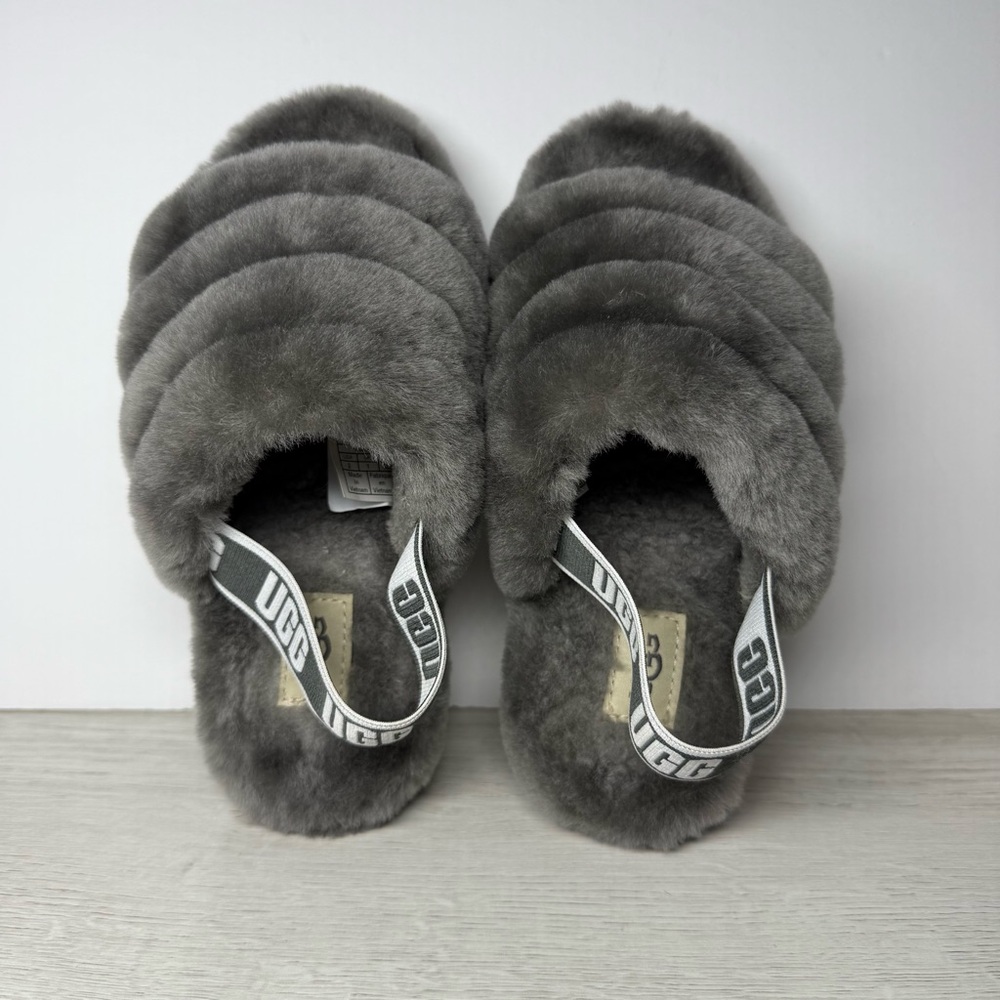 UGG Big Kids' Fluff Yeah Slide 1098494K Size 2 - Picture 6 of 7